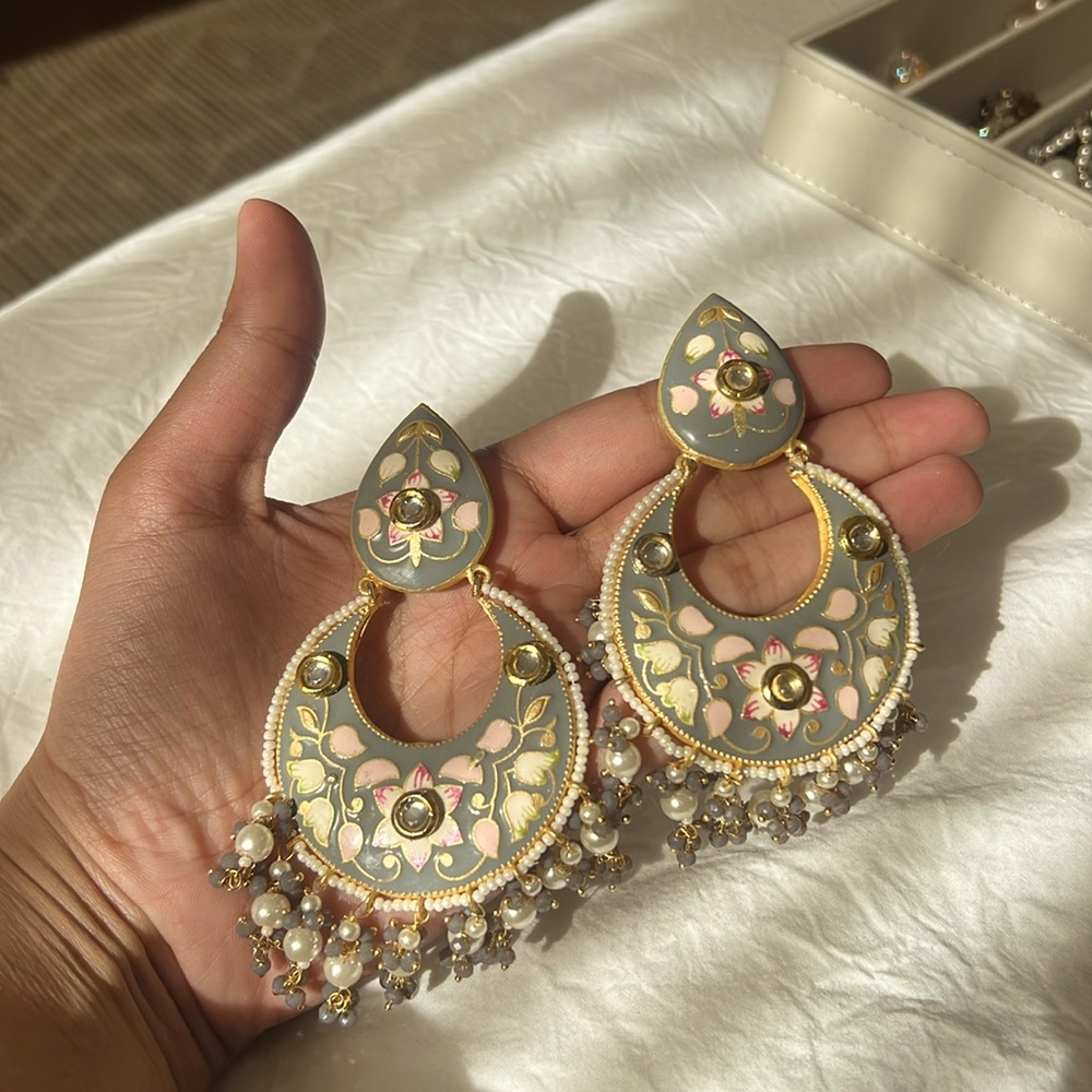 Indian Jhumkas 🩶 light weight